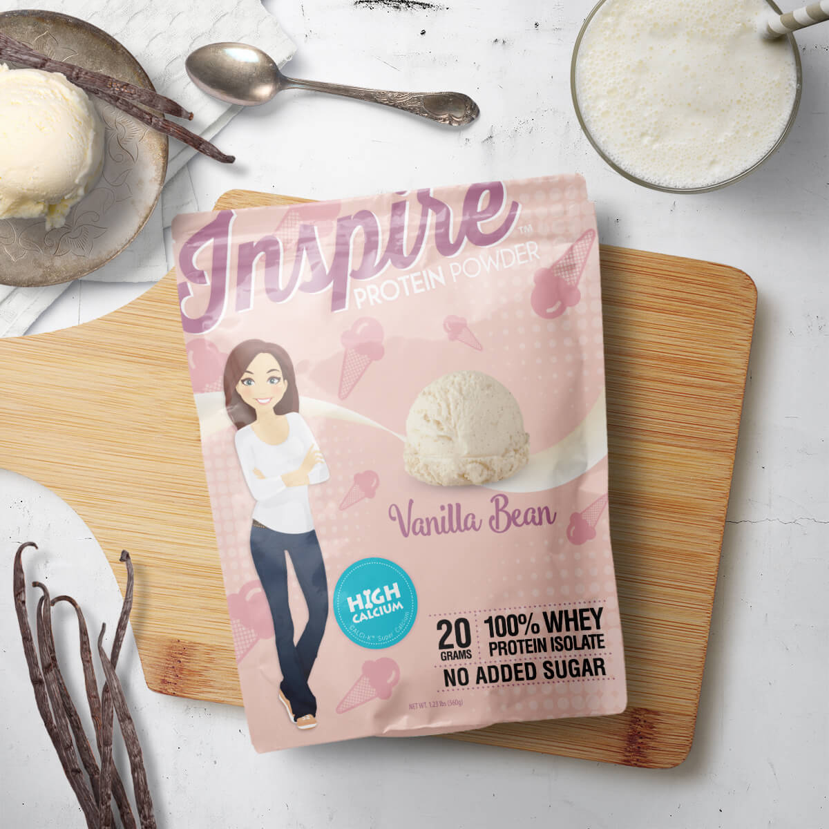 Inspire Vanilla Bean Protein Powder by Bariatric Eating