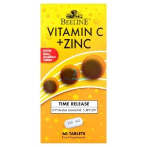 Beeline Vitamin C & Zinc Time Release Tablets - 60 Pack